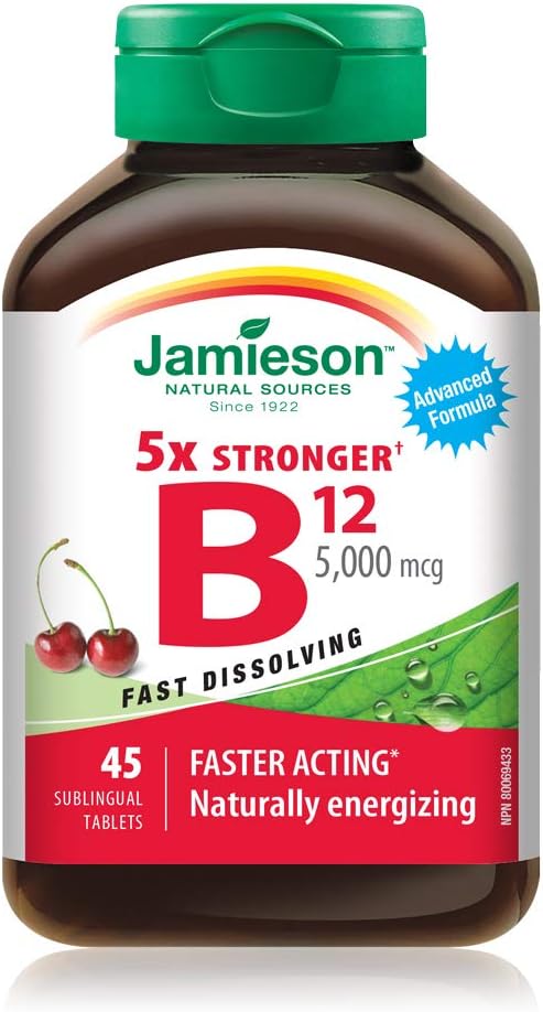 Jamieson 비타민 B12 5,000 mcg, 45 탭