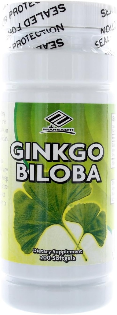 NU-Health 은행나무 Biloba 60 Mg 200 Softgels