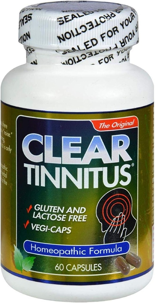 명확한 제품 Clear Tinnitus - 60 캡슐 - 글루텐 무료 -