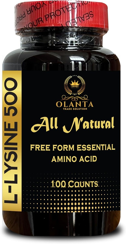 L-LYSINE SUPPLEMENT AMINO ACIDS - 피부와 입술의 무결성, 자유로운 모양 아미노산은, 건강한 대사, 비 GMO & 글루텐 자유로운, 찬 Sores를 위해 통용됩니다 - 1개의 병 100 조사를 지원합니다