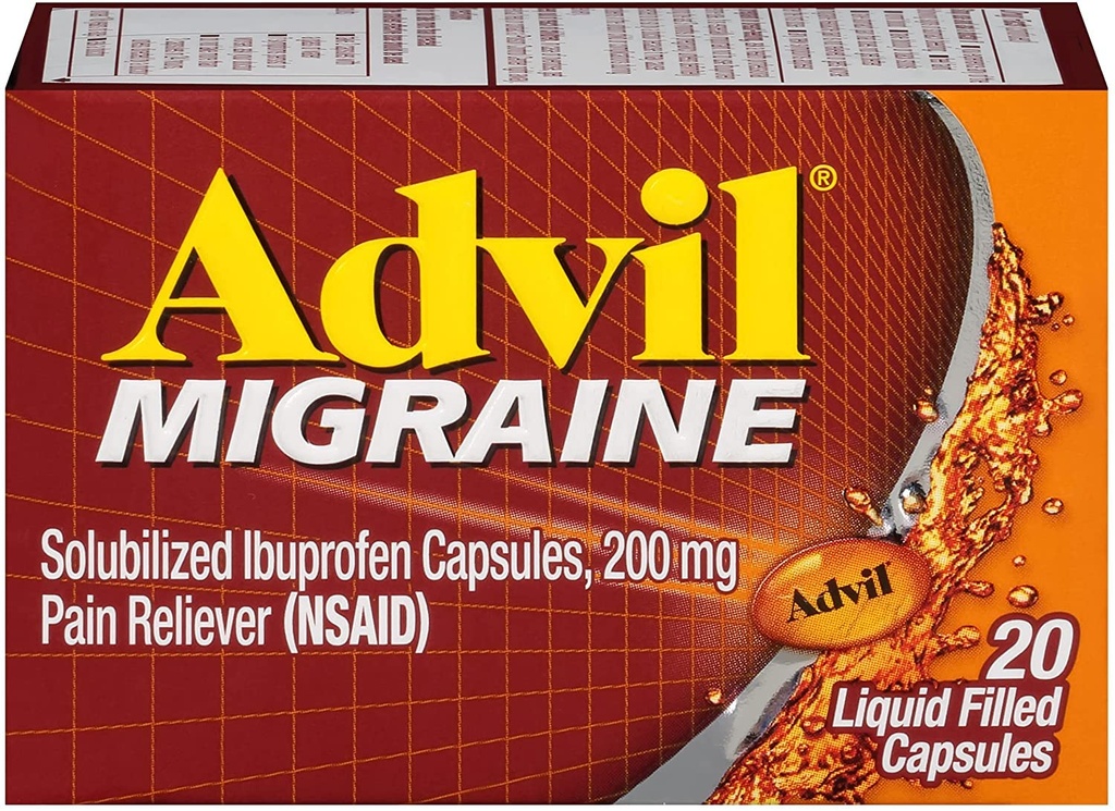 Advil 200 mg 액체 채워진 캡슐 20 ea
