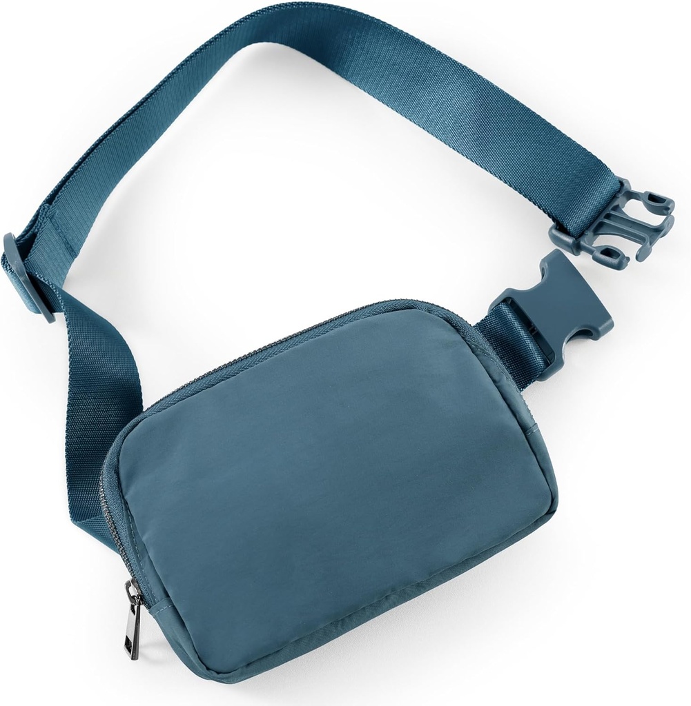 ODODOS Unisex 미니 벨트 가방 조정 가능한 스트랩 작은 Fanny Pack for Workout Running Traveling Hiking, Blue