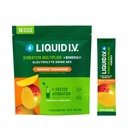액체 I.V.® Hydration Multiplier® +Energy - Mango Tamarind - Hydration Powder Packets | Electrolyte Powder Drink Mix | 편리한 Single-Serving Stick | Non-GMO | 14 서빙 (12장)
