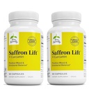 Terry Naturally Saffron Lift + Curcumin - Curcumin - Non-GMO Saffron & Brain Curcumin 캡슐 - 농축 및 Relaxation Support Supplement - 60 캡슐 (팩 2)