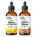 야생 & 유기농 마카 Ashwagandha Tincture 4 fl oz & Lion's Mane Tincture 4 fl oz