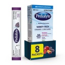Pedialyte Electrolyte Powder | 아이 & 성인용 히드라시 음료 | 다양한 팩: 포도, 딸기 레몬, 오렌지, 8 분말 패킷