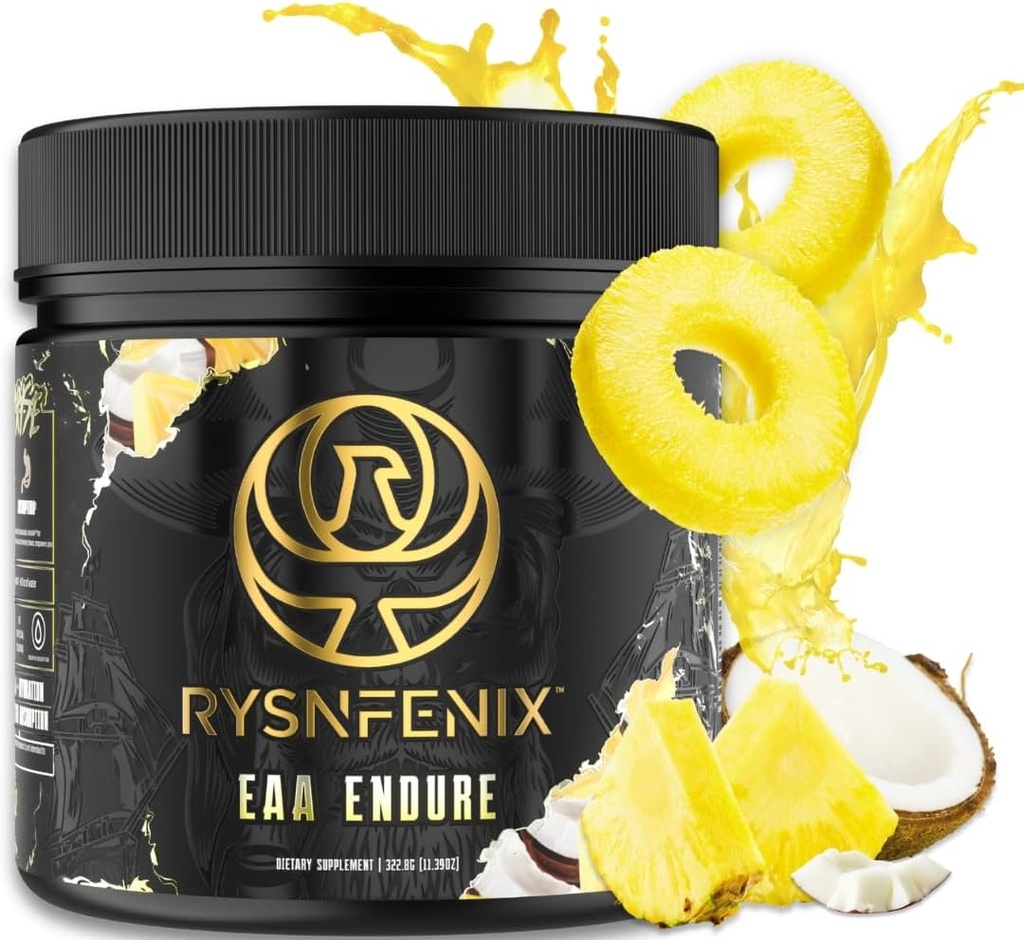EAA 내구시간 - 11g EAA + 아스트라이크와 BCAA & 강화 아미노산 흡수 & 수소를 위한 Aquamin Electrolytes | 25 인분 (Pina Colada)