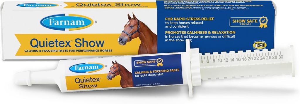 Farnam Quietex Show Calming & Focusing Paste, 도움말은 말 Calm을 유지 & 쇼 링 30 cc에서 Nervous가되는 휴식