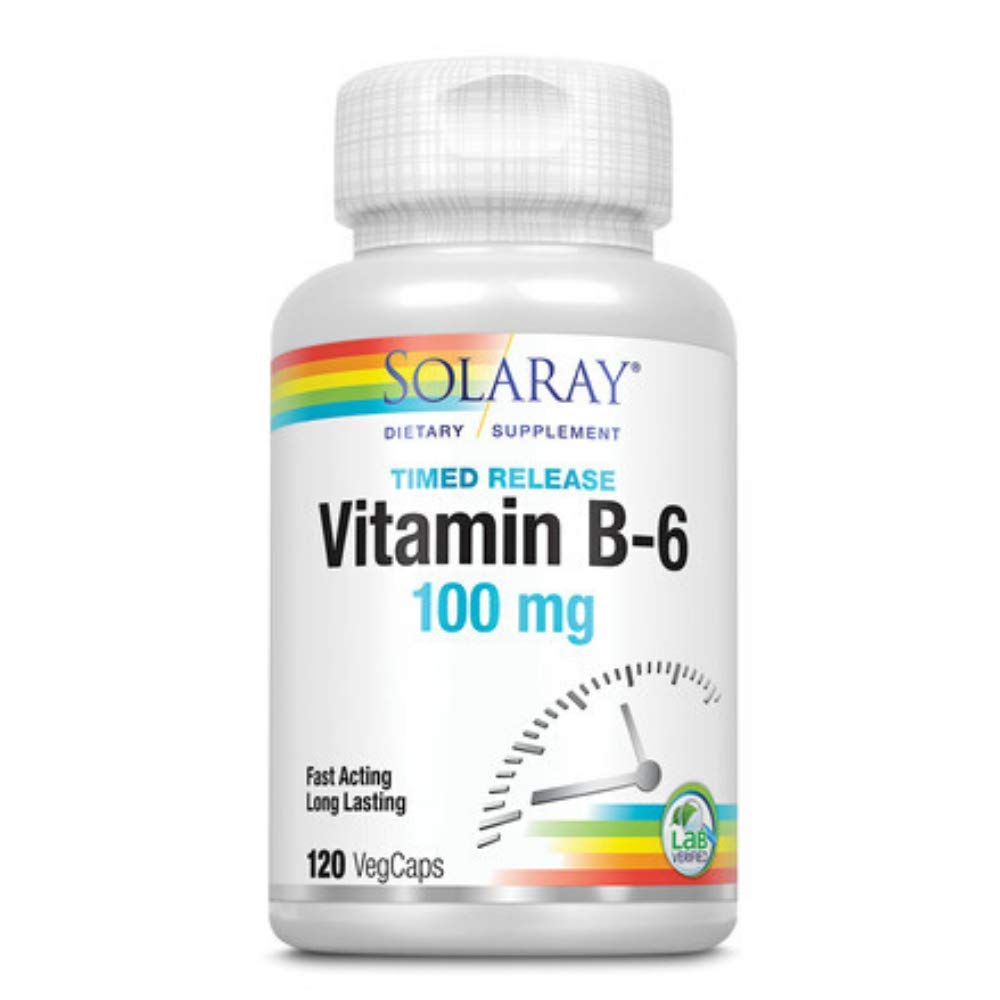 SOLARAY B-6 TSTR 보충, 100mg | 120 조사