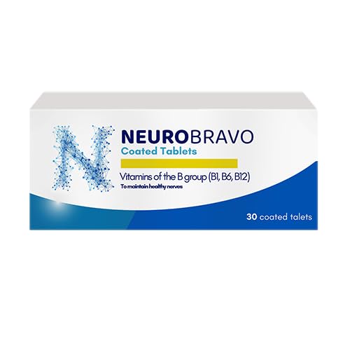 Neurobravo 비타민 B1, B6의 Nerve 건강을 위한 B12 정제, 신경통, numness, 근육 뻣뻣함, 근육 주름, 임계된 감각