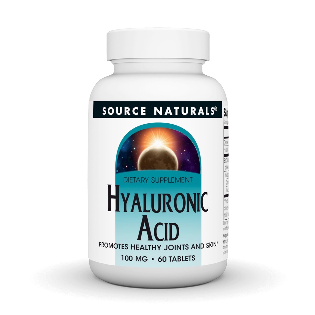 Source Naturals Hyaluronic 산은, 건강한 합동 및 skin*, 100mg - 60의 정제를 승진시킵니다