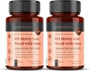 10X Horny Goat 잡초 추출물 (3750mg) 마카 추출물 (2500mg) x 360 정제 (2 병 180) - 1 년 공급