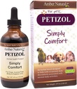 AMBER NATURALZ Petizol은 단순히 개, 새, 토끼를위한 초본 보충을 편안하게합니다 | Occasional Discomfort 및 Normal Body Temperature에 대한 지원 | 4 유체 Ounce Glass Bottle | 제조 미국
