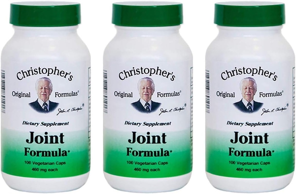 Christopher의 Original Formulas Joint Formula – 100 채식 캡슐 – 공동 지원을위한 Synergistic 초본 혼합 – 미국에서 제조 - 3 팩