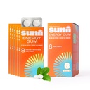 Sunii - 에너지 껌 - 새로운 빠른 부스트 에너지 & 초점 - 50mg 카페인 껌 - 비타민 B6 & B12, 타우린, 채식주의자, 설탕 없음, 영 칼로리, 신선한 민트 맛 - Chews, 음료, 젤 & 알약 (48pcs) 보다는 더 빠른