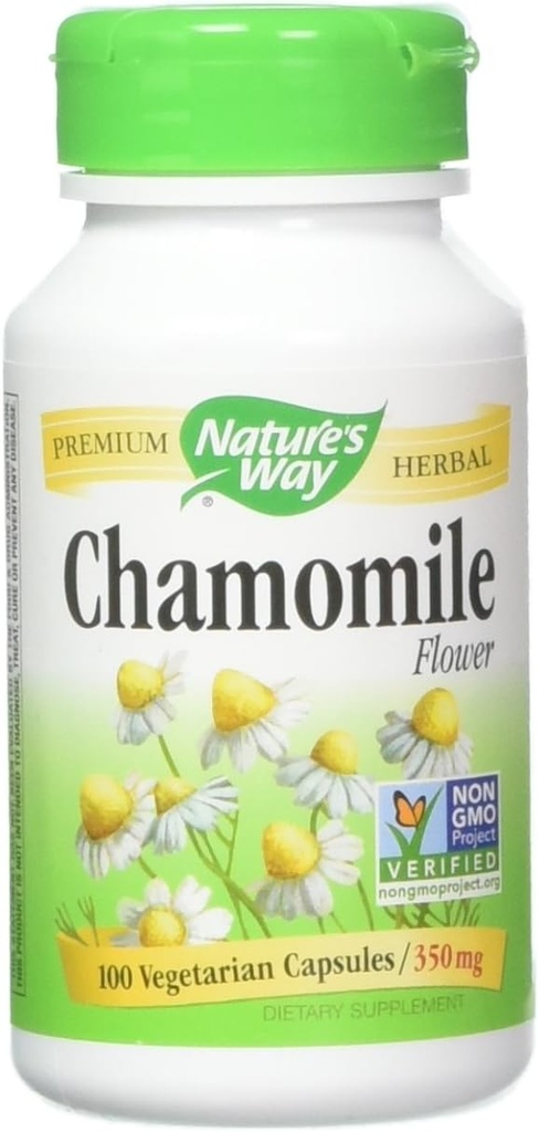 자연의 방법 Chamomile 꽃, 캡슐, 100 개 (팩 2)