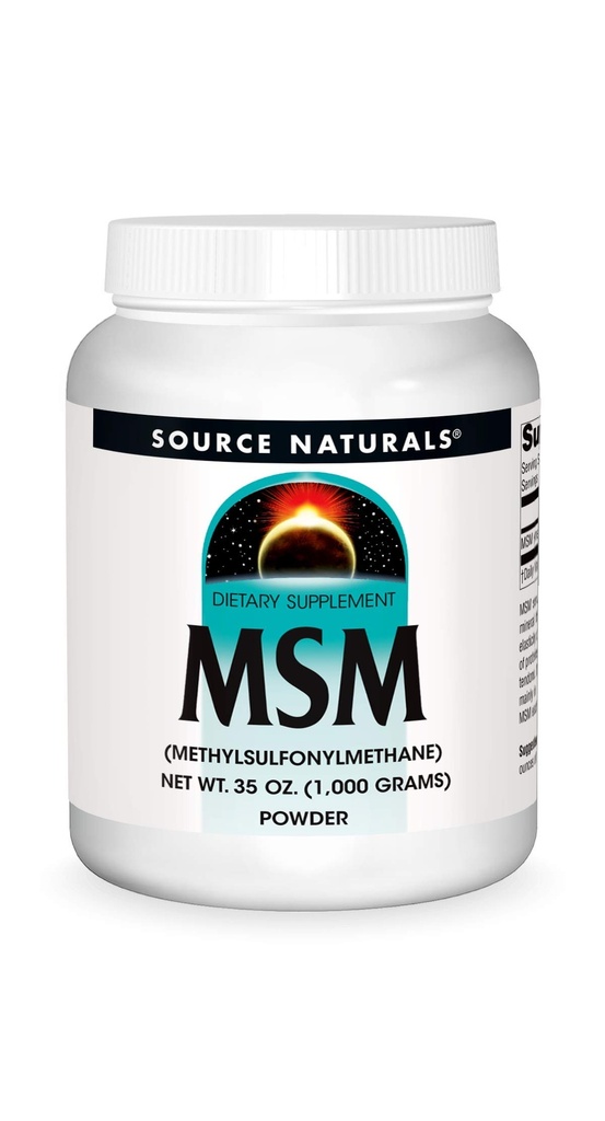 소스 자연 MSM (Methylsulfonylmethane) 그물 WT. 35 Ounce (1,000 그램) - 분말