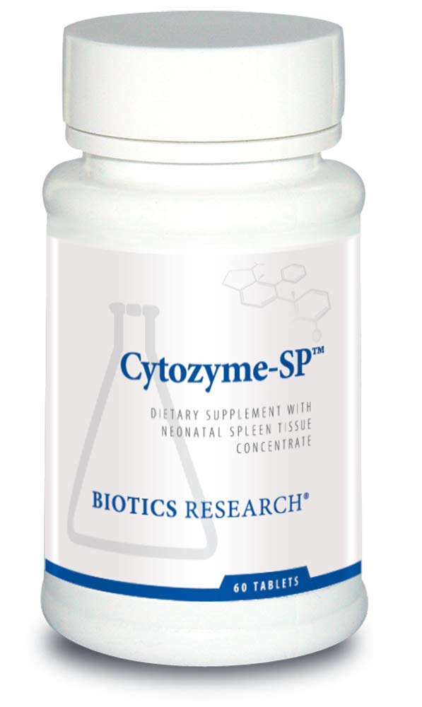 Biotics 연구 Cytozyme SP Neonatal Spleen, 건강한 철 및 Bilirubin 수준을 지원, Immune 지원, 지원 Spleen 기능, SOD, Catalase의 유력한 산화를 억제하는 활동 60의 정제