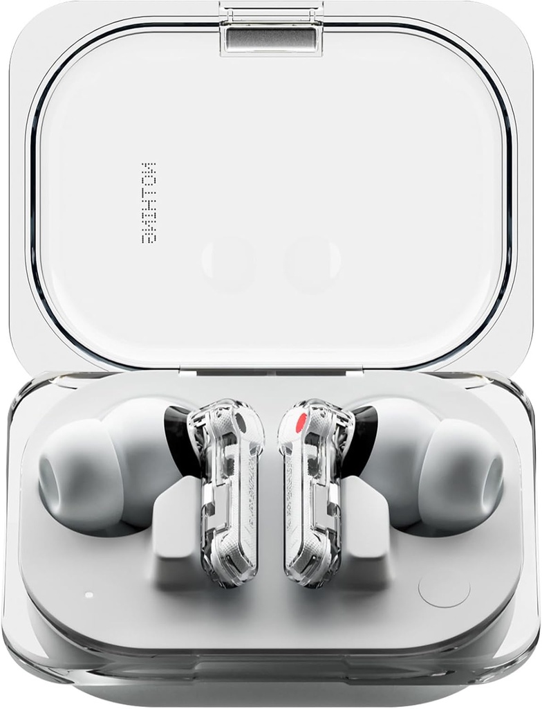무선 이어버드, 45dB 하이브리드 노이즈 캔슬링 이어버드, Hi-Res Audio, Advanced Equaliser, Dual Connect, 6 Mics, 42.5H Playtime Earbuds Wireless Bluetooth, White