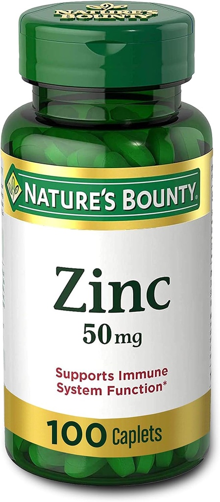 자연의 현상 아연 (Zinc Gluconate) 50 mg, 100 캡슐