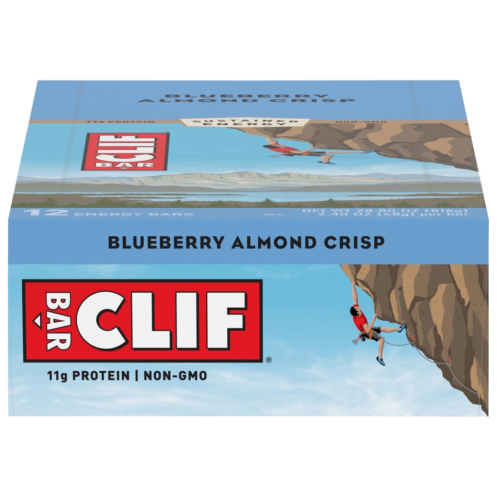 CLIF BARS - 에너지 바 - 블루 베리 Crisp - (2.4 Ounce Protein Bar, 12 카운트)