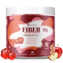 Probiotics를 가진 섬유 Gummies, 서빙 당 10G 섬유는 10억 CFU Probiotics 혼합, Apple Cider Vinegar, 비타민 C, Inulin, Bloating 지원 90 조사와 더불어 사과 풍미를, 추가했습니다