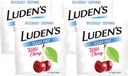 Ludens Sore Throat Drops, Minor Sore Throat Relief, Sugar Free Wild Cherry, 75 Count (Pack of 4)