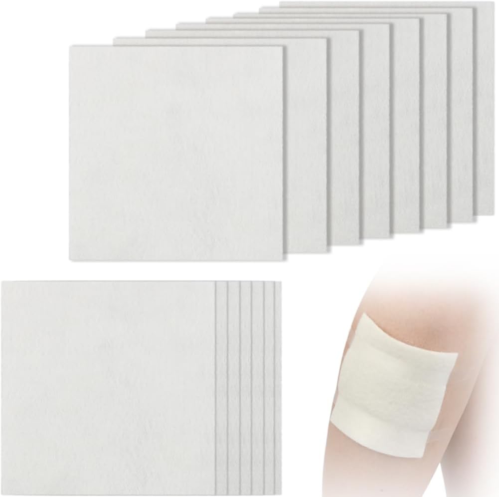 4" x4" 압력 Ulcer 침대를 위한 칼슘 Alginate 부상 드레싱 다리 Sore Diabetic 발 Ulcer는 비 Adhesive 높게 흡수성 패드를 가진 피부 눈물 잠그개 부상 배려를 굽습니다 (10의 포장)