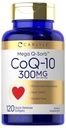 Carlyle CoQ10 300mg | 120 Softgels | 메가 Q-Sorb Coenzyme Q-10 | 흑퍼 추출물 | Non-GMO, 글루텐 무료 보충