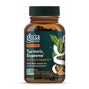 Gaia Herbs Turmeric Supreme Extra Strength - 정상 착용 및 Tear*에서 Occasional Discomfort 지원 - Turmeric Curcumin & Black Pepper - 60 Vegan Liquid Phyto-Capsules (최대 60 일 공급)