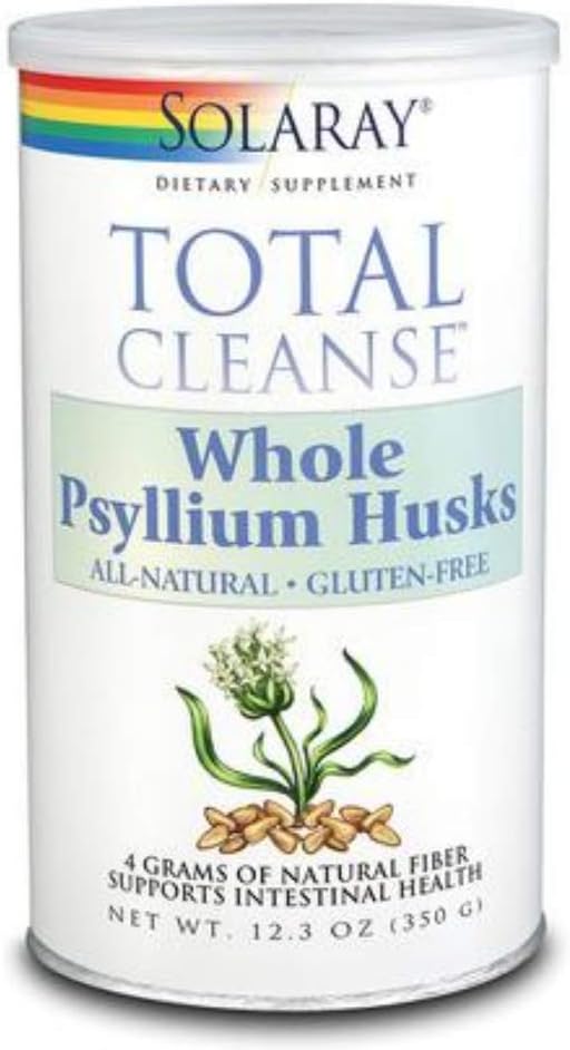 SOLARAY Psyllium Husk, 분말, 불완전한 (할 수 있으십시오) | 350g
