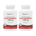NaturesPlus Ultra Cranberry 1000-180 중단 된 릴리즈 태블릿, 2 팩 - 건강한 Urinary Tract 지원 - Non-GMO, 채식주의, 글루텐 무료 - 180 총 서빙