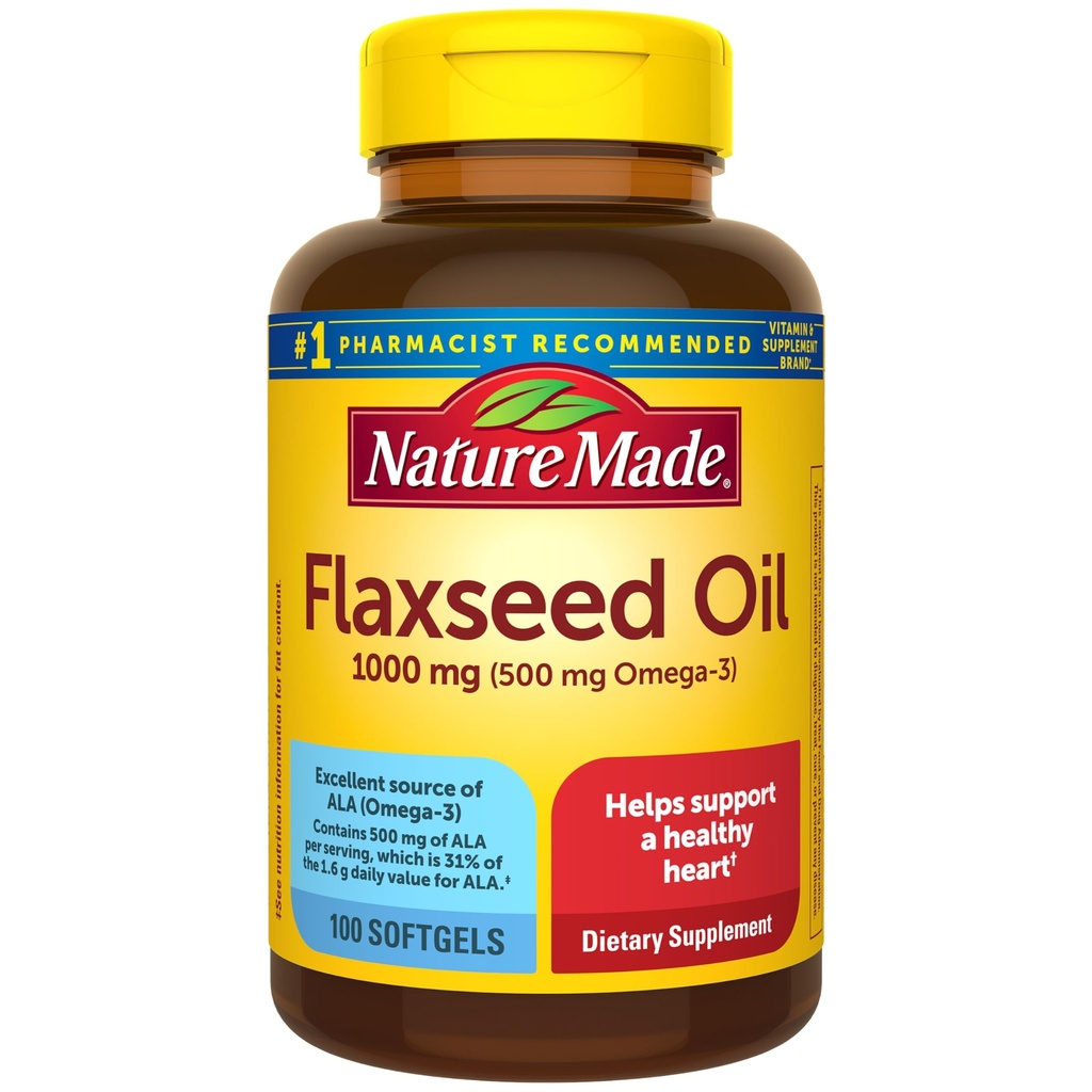 성격은 Flaxseed 기름 1000 mg의 물고기 자유로운 Omega 3 보충교재, 심장 건강 지원을 위한 규정식 보충교재, 100 Softgels, 100 일 공급을 만들었습니다