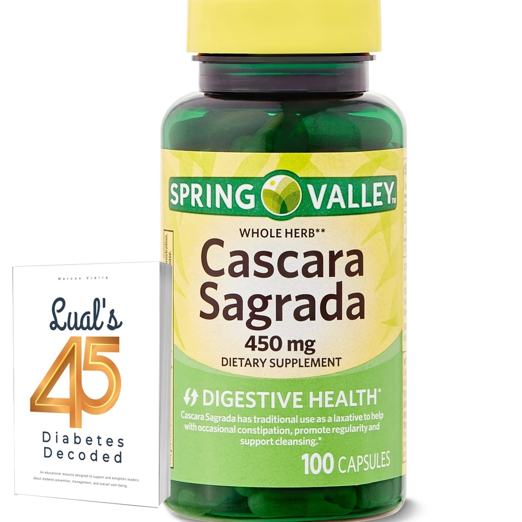 Cascara Sagrada 450mg. 봄 밸리 Cascara Sagrada 450mg 100 조사, 전체 허브 Cascara Sagrada 소화기 건강 규정식 보충교재 캡슐은 Luall의 45 Diabetes 암호로 고쳐 묶습니다