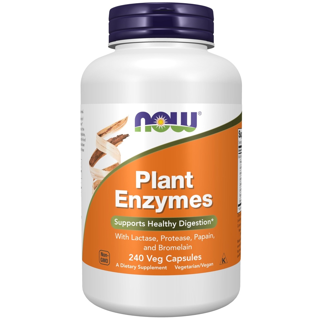 지금 식품 보충제, 식물 효소 Lactase, Protease, Papain 및 Bromelain, 240 Veg 캡슐