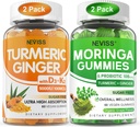 2 팩 Turmeric Ginger Gummies + 2 팩 Moringa Gummies