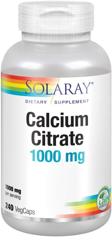 Solaray 칼슘 시트레이트, 1000 mg, 240 VegCaps