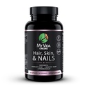 My Vida Origins Hair Skin and Nails | 두껍게 머리, 더 강한 손톱, 바이브런트 피부 | 천연 미용 지원 | 아연, 바이오틴, 비타민 E | Vegan 120 캡슐 1개월 공급