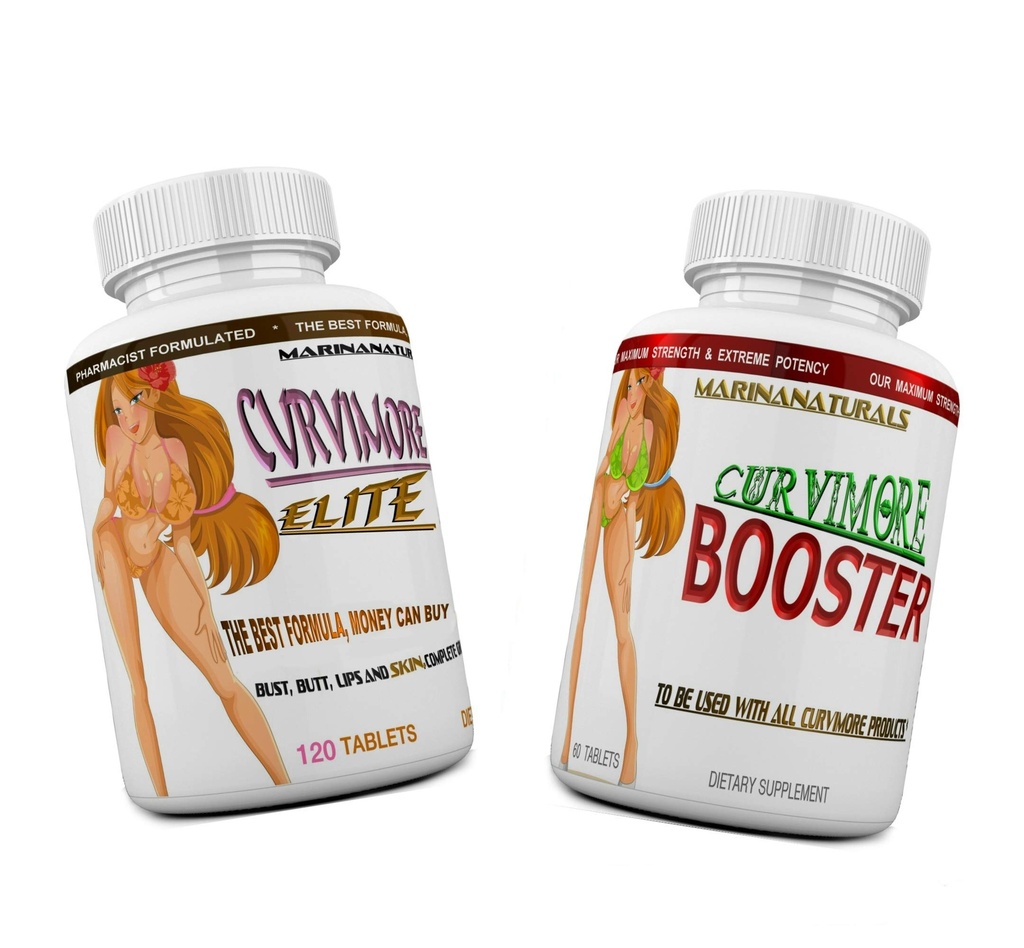 CURVIMORE Elite Complete Starter KIT Advanced Breast Enlargement, Butt Enhancement, Bust Enhancement, Booty Enhancement, Lip Plumping & Skin Tightening Pills – Bigger Breast, Hips & Glutes. 1개월