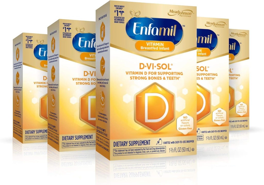 Enfamil D-Vi-Sol 비타민 D 보충교재 하락 50 mL (포장 5)