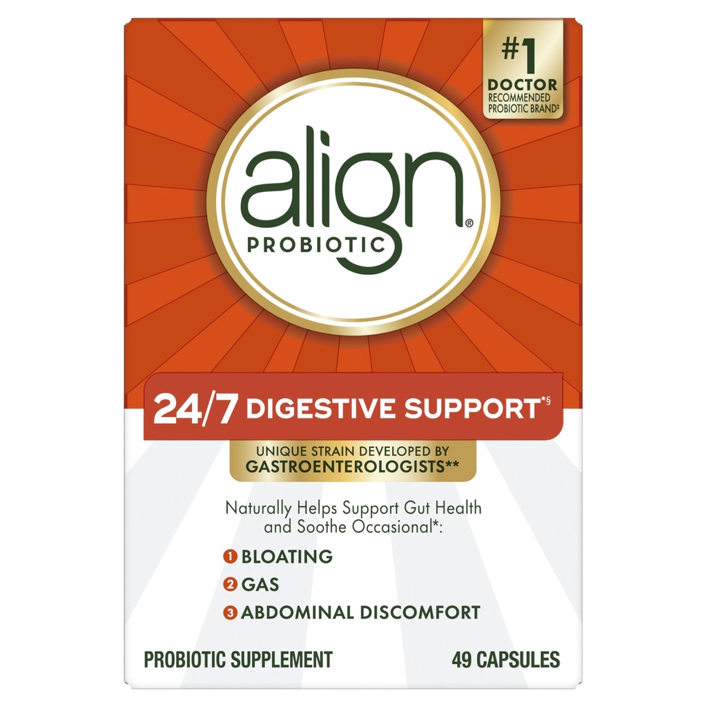 Align Probiotic 보충교재 캡슐 49 조사 (포장 May Vary)
