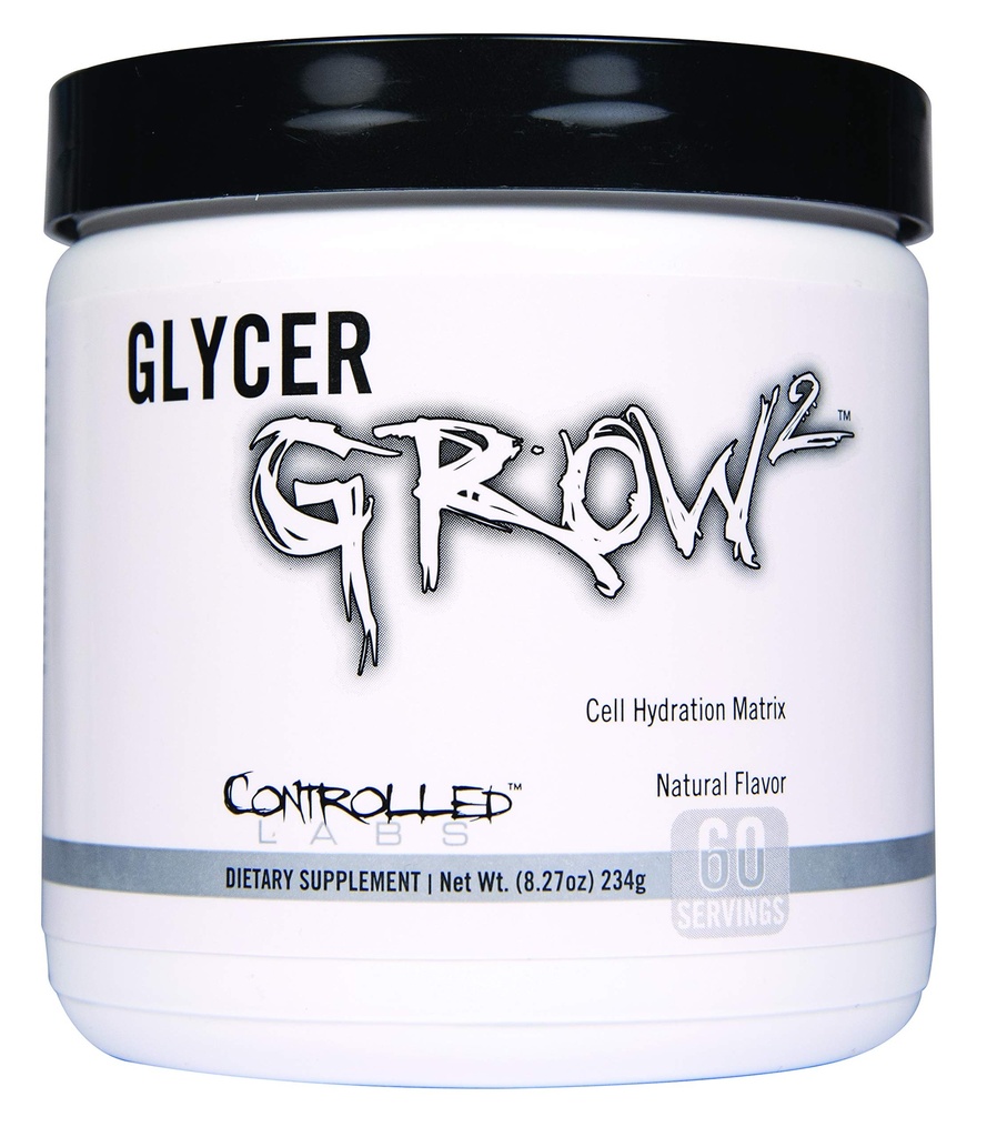 CONTROLLED LABS GlycerGrow 2는, 세포 양과 관성을 증가합니다, 도움은 내구시간, 성장 및 회복을 개량하고, 운동 강렬, 60의 서빙, 불발한 유지합니다