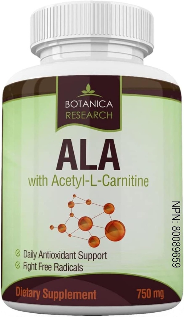 아세틸 L 카르니틴을 가진 알파 Lipoic 산 - ALA ALC 노화 방지 건강 & 웰빙 공식은 Nerve 건강, Tingling 발, 손, Limbs 60 비타민 복합 캡슐을 지원합니다