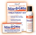 Mite Treatment Lotion & Soap by Mite-B-Gone | 여드름, 버그 비트, 피부 적색 및 가려움증, 불편 & Rosacea | 아이와 어른 안전| 트리트먼트 키트
