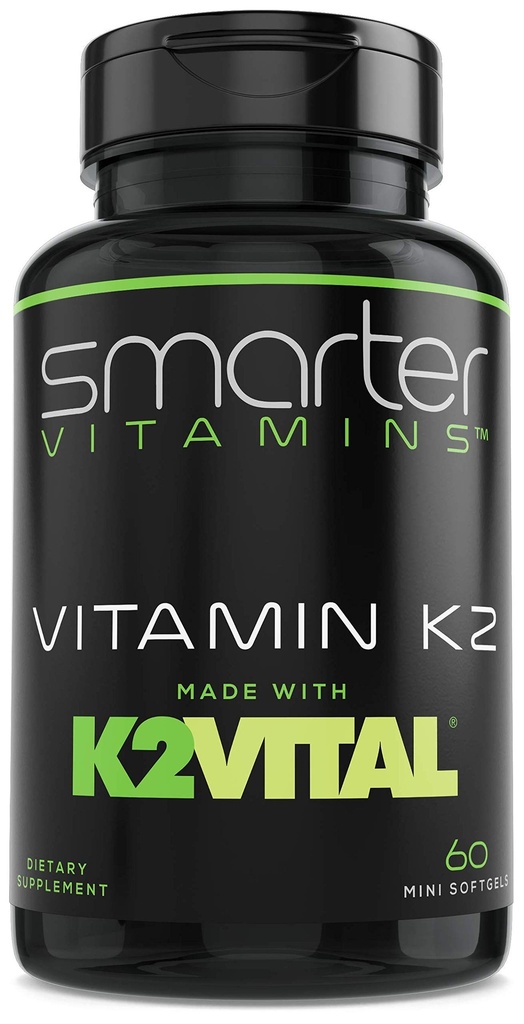 더 똑똑한 비타민 K2 MK7 100mcg, K2VITAL와 칼, 60의 액체 Softgels로 만드는