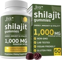 Jiva Botanicals 순수한 Shilajit는 남자 & 여자를 위한 히말라야스 Gummies에서 - 건강한 시효를 위한 Shilajit Gummies 1000mg, 면역 체계 & 정상적인 에너지 지원 - 설탕 자유로운, 채식주의자, 60 조사 (1의 포장)