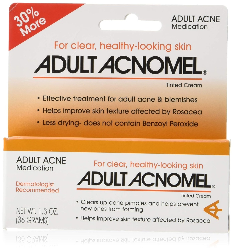 성인 Acnomel 여드름 약물 1.3 Oz (포장 2)