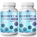 (2 팩) Quercetin Gummies - Bromelain 비타민 C + 아연 비타민 D3를 가진 Quercetin - Chewable Quercetin 900mg 보충교재 - 아이와 성인을 위한 Quercetin (2)