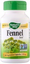 자연 방법 Fennel 씨앗 채식 캡슐, 100ct