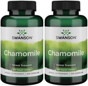 Swanson Chamomile 스트레스 지원 - 독일 Chamomile Flower로 제작 - 스트레스, 휴식 및 수면 지원 촉진을위한 초본 보충 - Easy Body 및 Mind - (120 캡슐), 2 팩